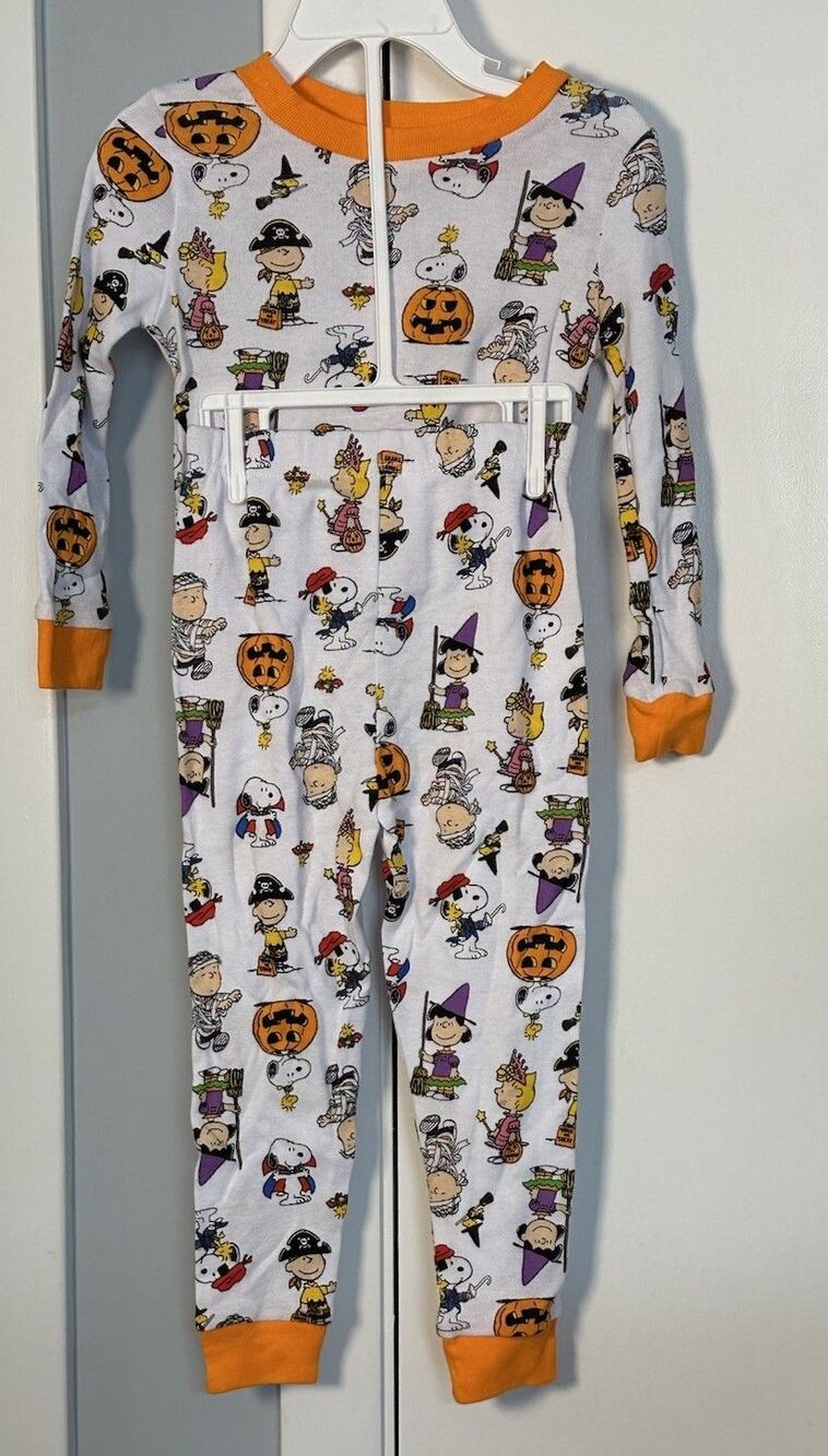 NWT Peanuts Unisex Size Halloween Pj Set 3T Unisex